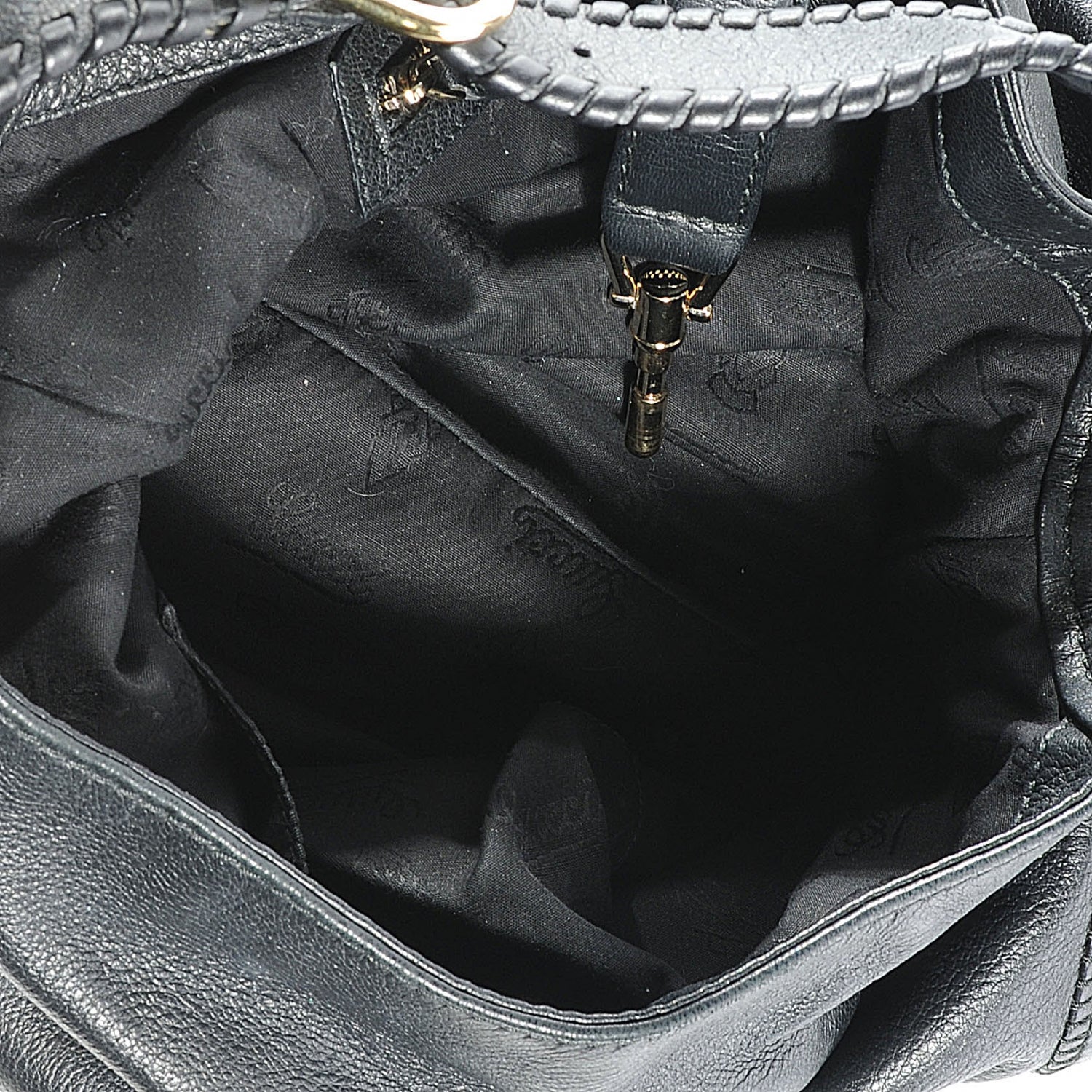 Gucci Leather New Jackie Shoulder Bag Black 5 of 6