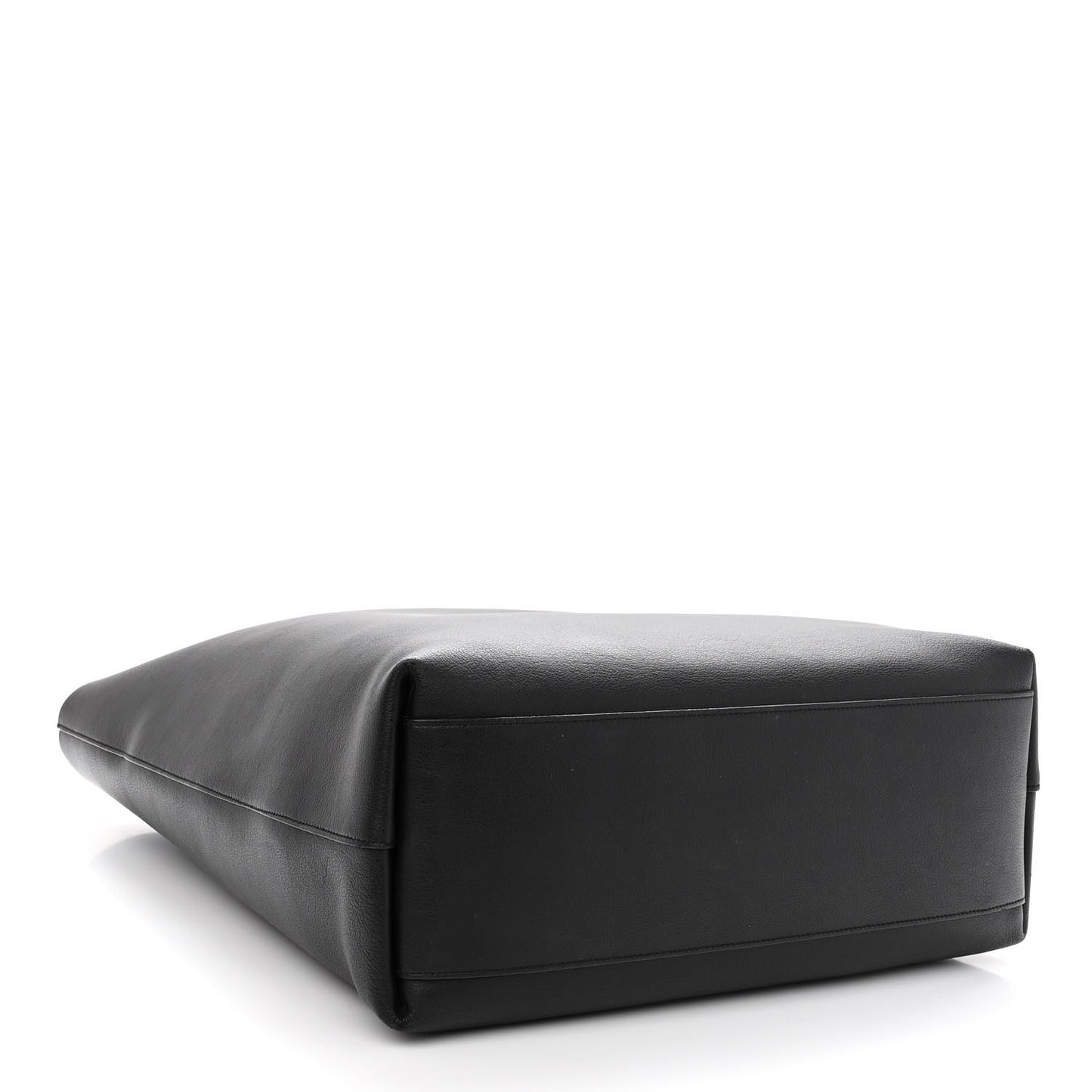 Calfskin Medium Shopping Tote Black