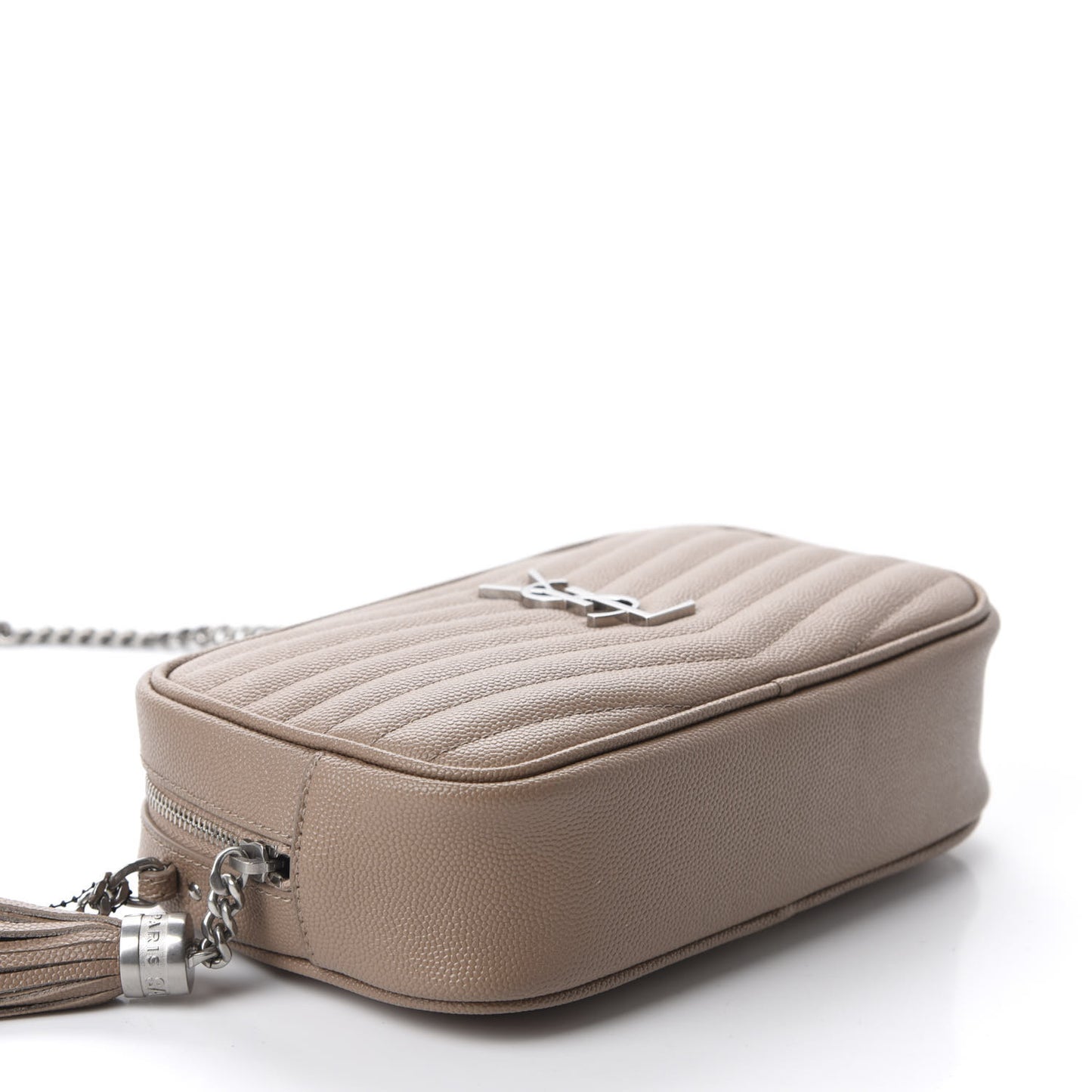 Grain De Poudre Matelasse Monogram Mini Lou Camera Bag Gold Sand