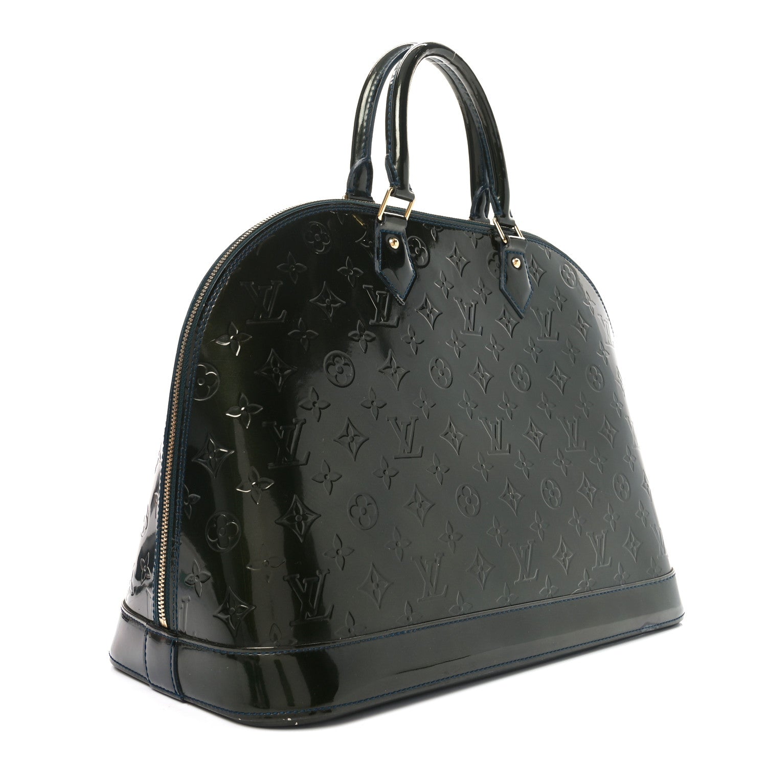 Louis Vuitton Vernis Alma GM Blue Nuit 3 of 9
