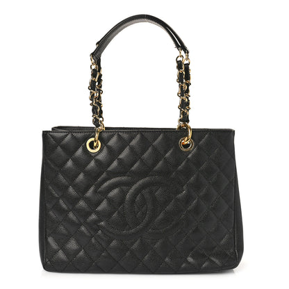 Chanel Caviar Quilted Grand Shopping Tote GST Black 1 of 10