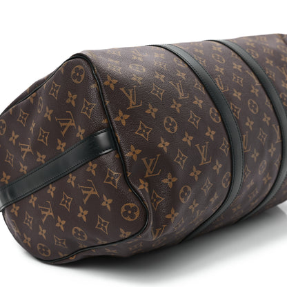 Louis Vuitton Monogram Macassar Keepall Bandouliere 45 8 of 10