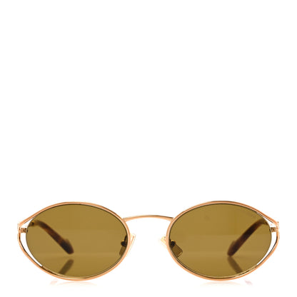 Miu Miu Metal Oval Sunglasses SMU52Y Tortoise Loden 2 of 8