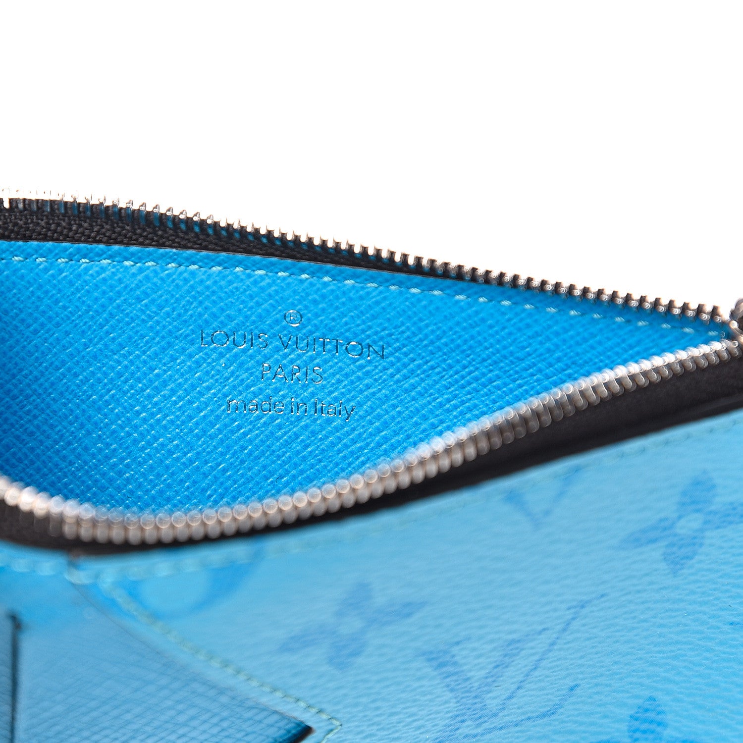 Louis Vuitton Taigarama Coin Card Holder Blue Lagoon 5 of 6