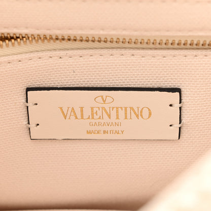 Valentino Garavani Knit Medium Roman Stud Shoulder Bag Ecru 6 of 12