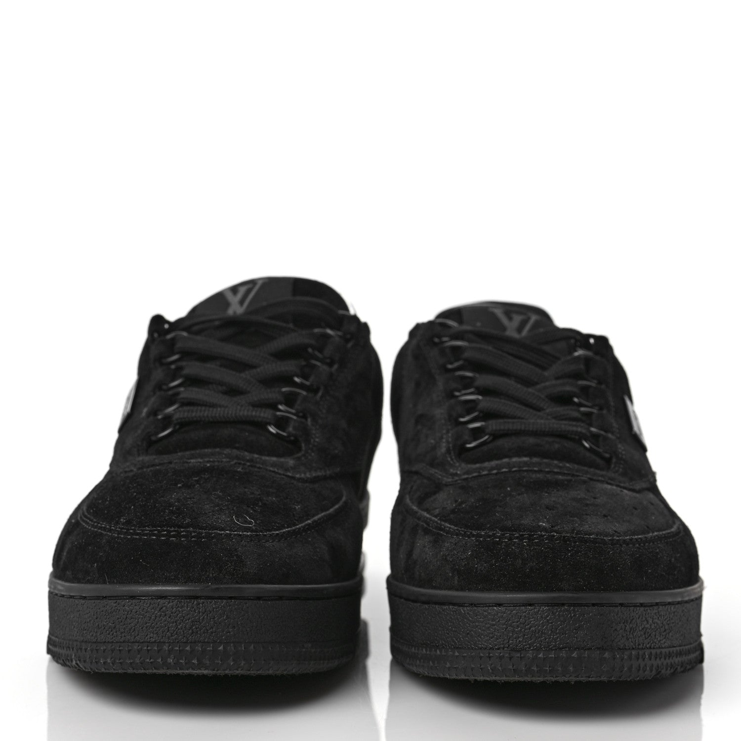 Louis Vuitton Suede Mens LV Trainer Sneakers 8 Black 2 of 5