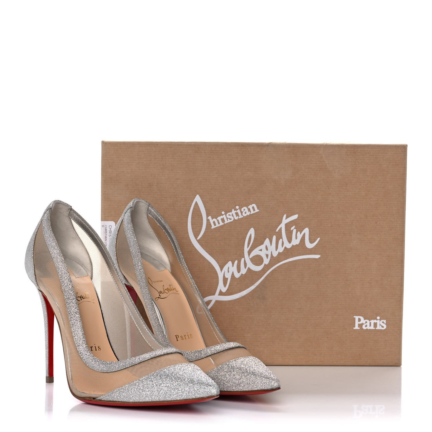 Glitter Mini Rete Galativi 100 Pumps 36.5 Silver