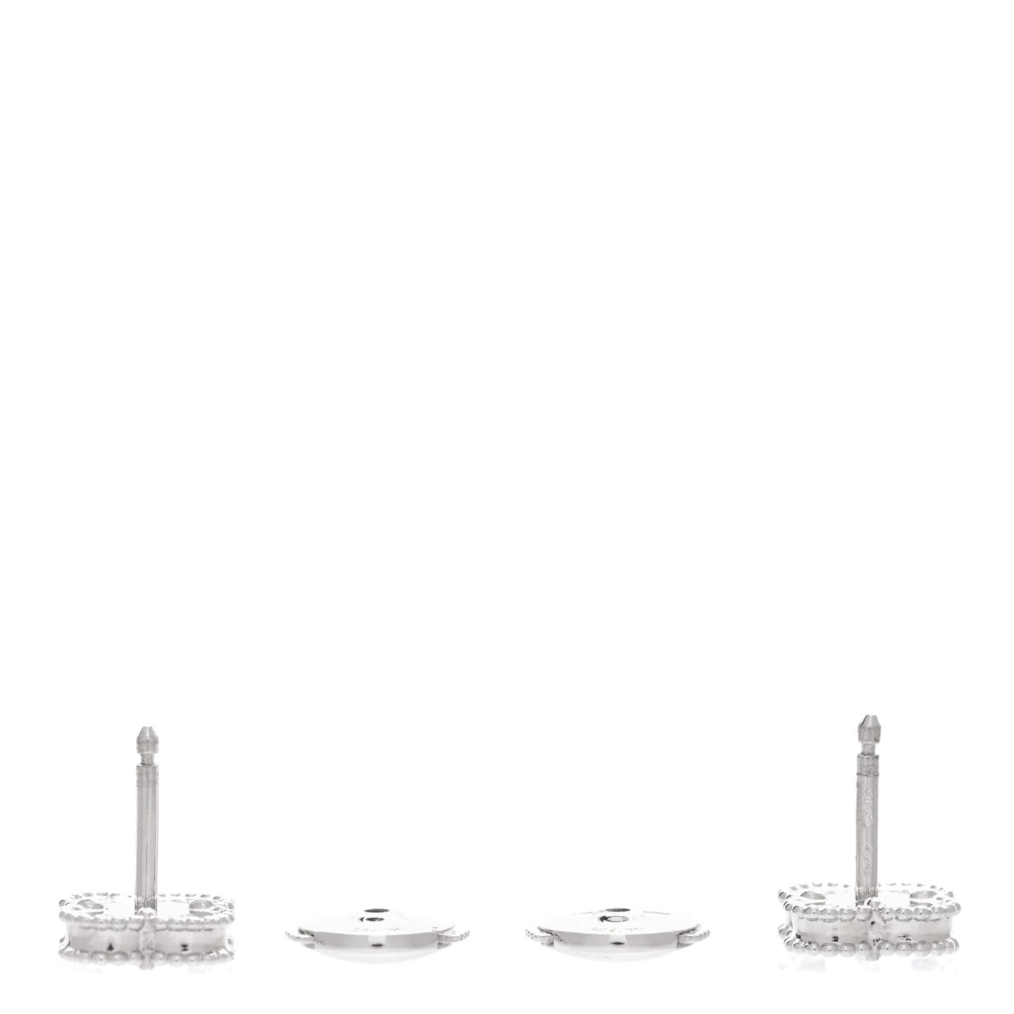 18K White Gold Turquoise Sweet Alhambra Earrings