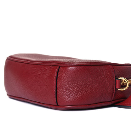 Prada Vitello Daino Logo Belt Bag Rubino 10 of 12