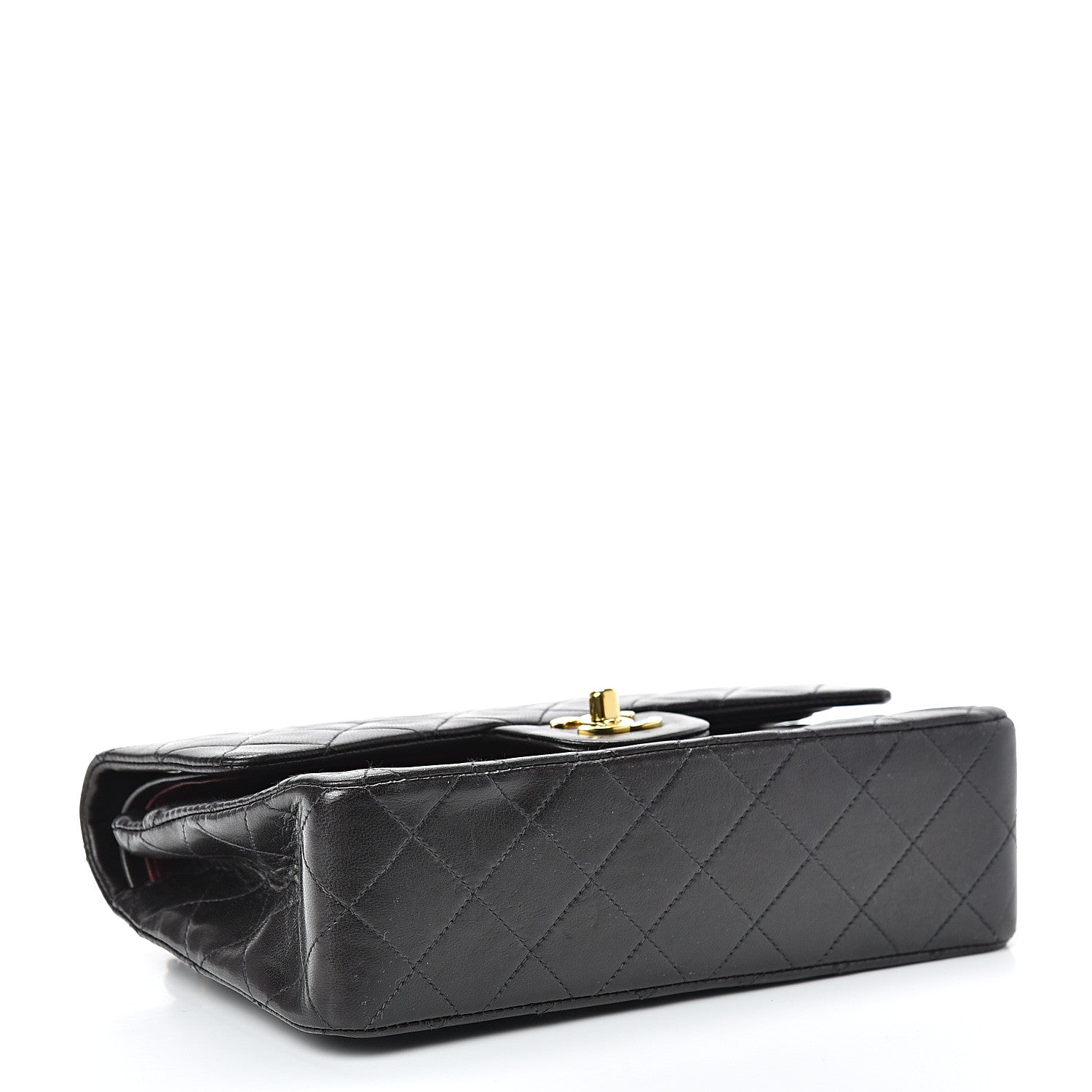 Chanel Lambskin Quilted Small Double Flap Black 3 of 15