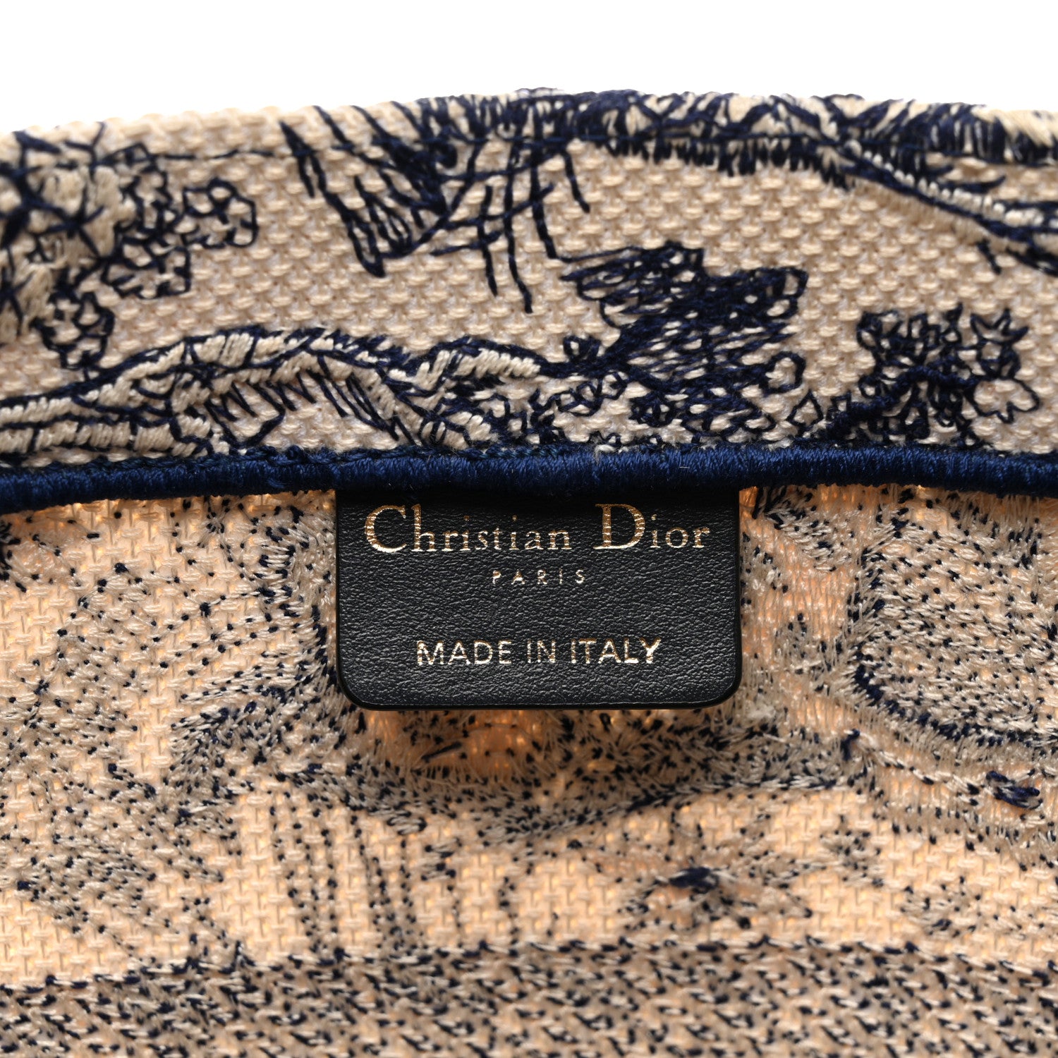 Christian Dior Canvas Embroidered Medium Dioriviera Toile De Jouy Book Tote Blue 6 of 12