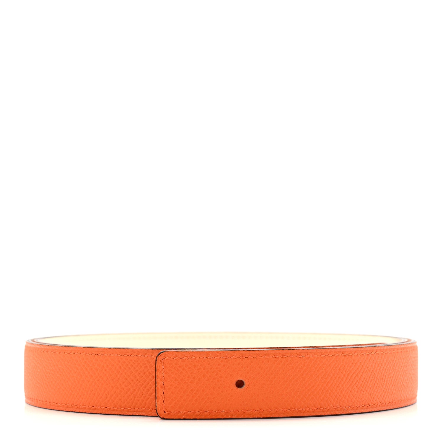 Hermes Epsom Swift 24mm Belt Strap 95 38 Orange Nata 1 of 5