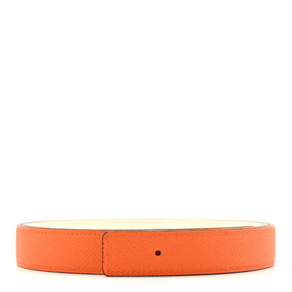 Hermes Epsom Swift 24mm Belt Strap 95 38 Orange Nata 1 of 5