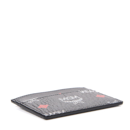 MCM Skyoptic Visetos Card Case Spectrum Diamond Black 3 of 6