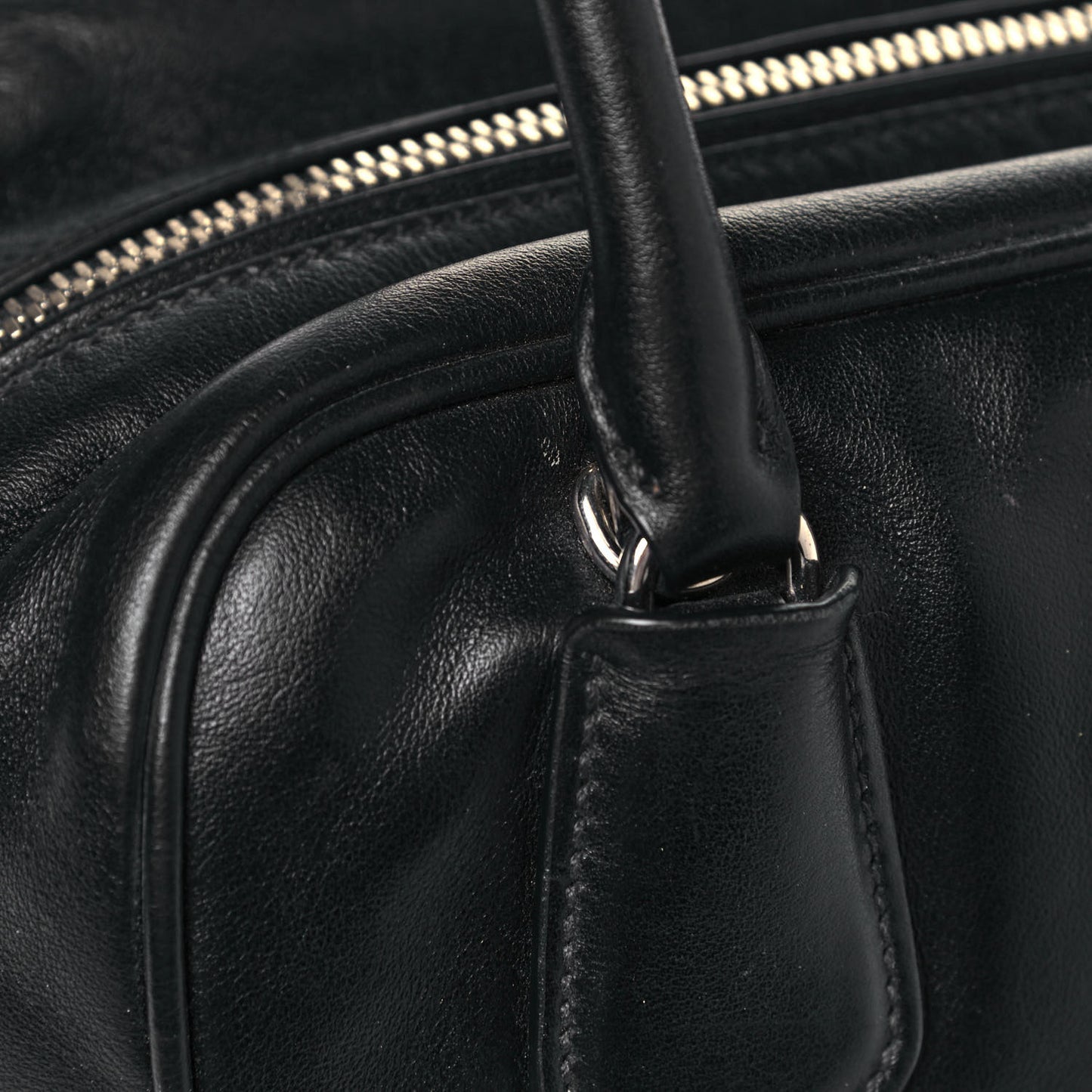 Soft Calf Inside Tote Black Mughetto