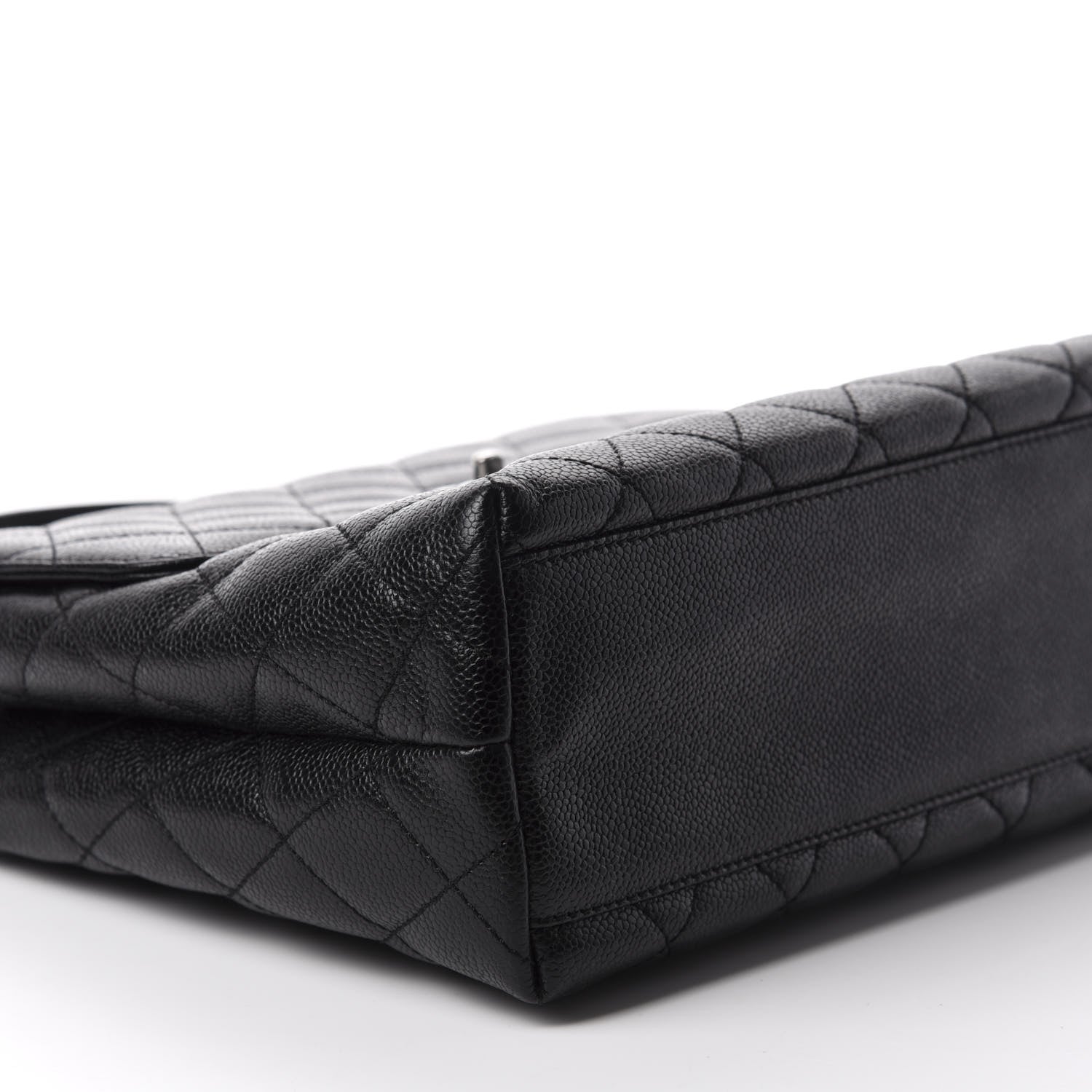 Chanel Caviar Quilted Jumbo Kelly Flap Black 6 of 12