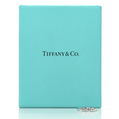 Tiffany Platinum Diamond Three Stone Milgrain Ring 51 5.75 5 of 5
