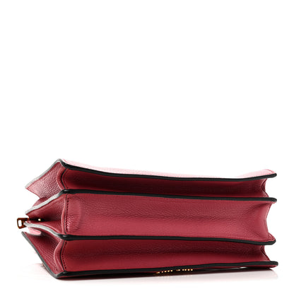 Miu Miu Goatskin Madras Tote Peonia 4 of 9