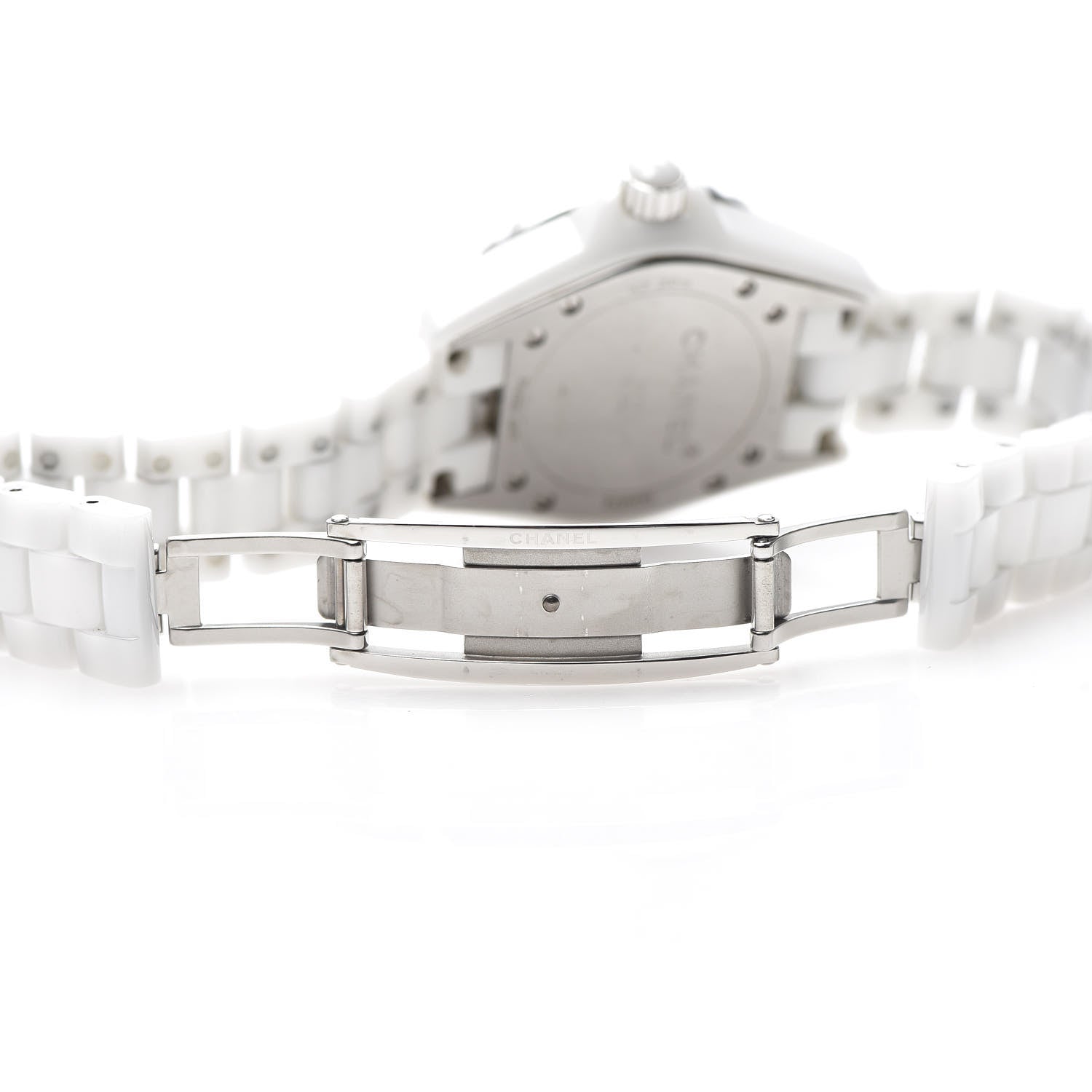 Chanel Stainless Steel Ceramic 33mm J12 Quartz Watch White 5 of 7