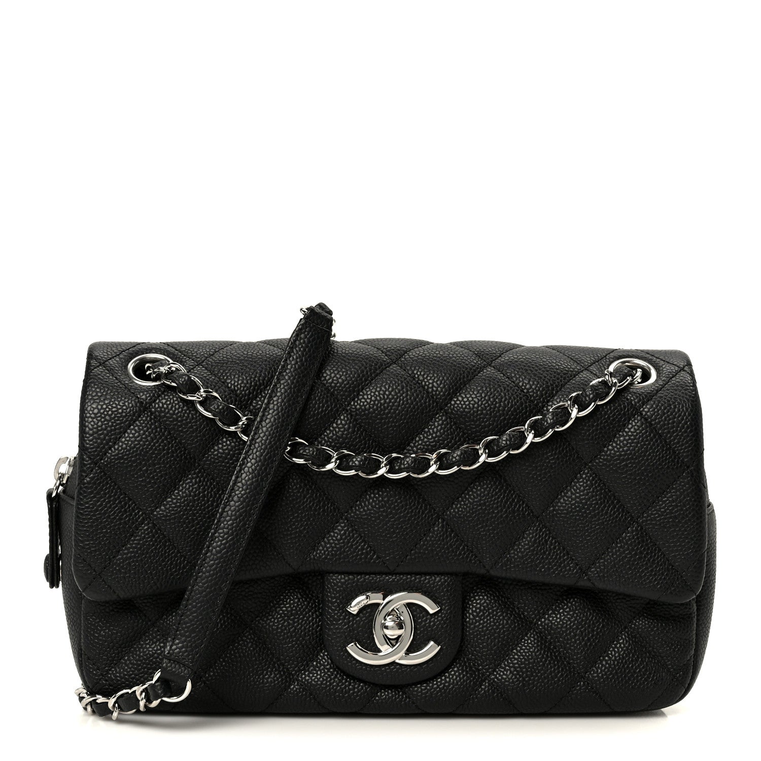 Chanel Caviar Quilted Medium Easy Flap Black 1 of 11