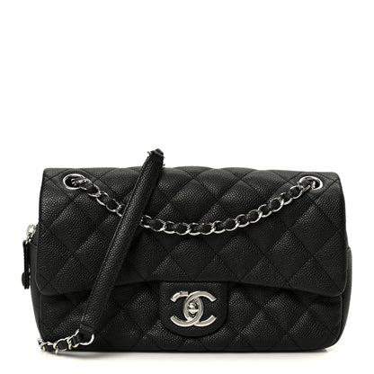 Chanel Caviar Quilted Medium Easy Flap Black 1 of 11