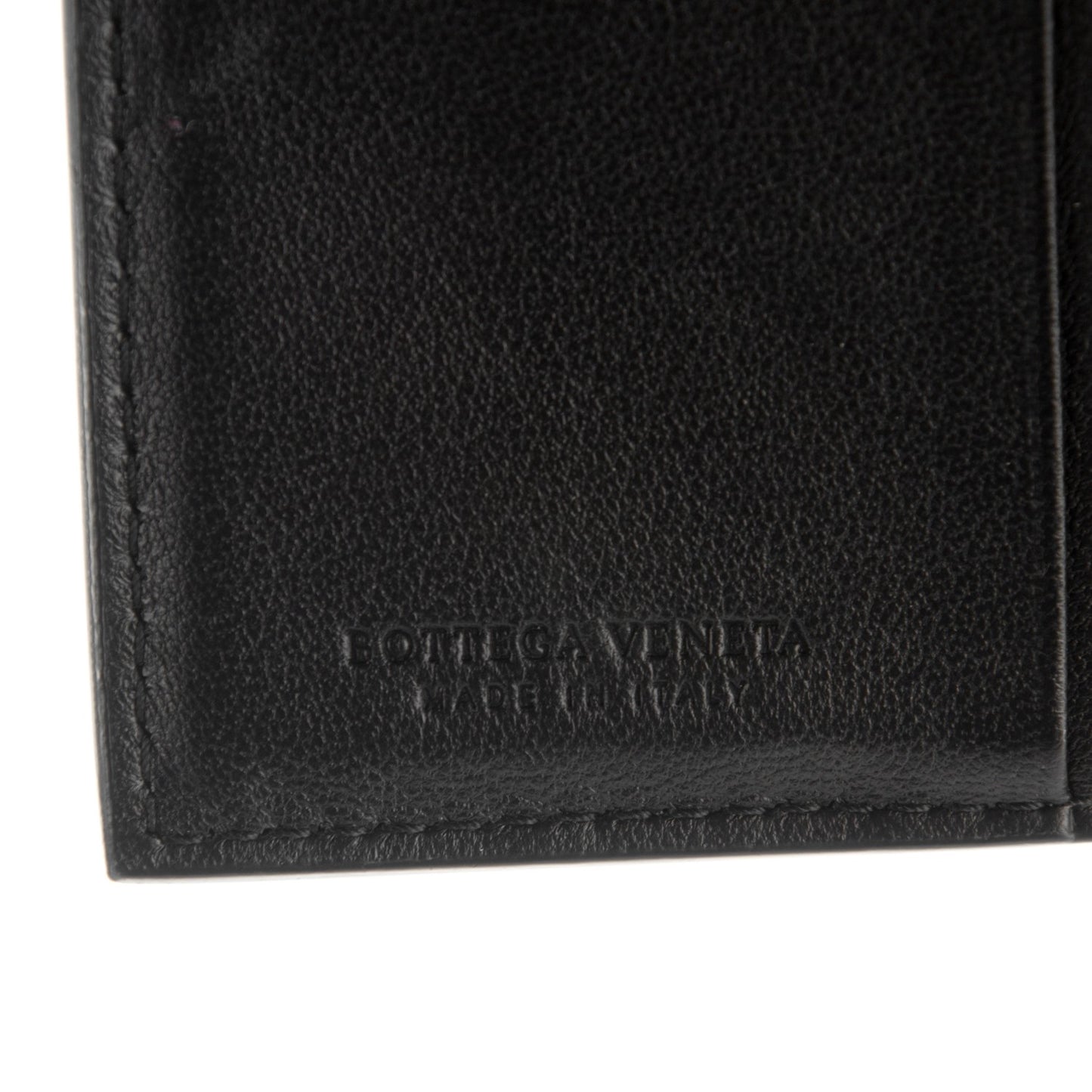 Nappa Intrecciato French Flap Wallet Nero Black
