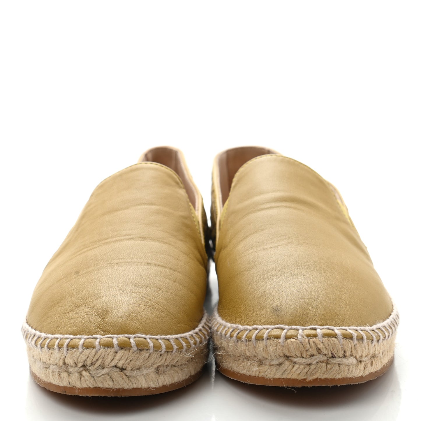 Nappa Intrecciato Slip On Espadrille 37 Yellow