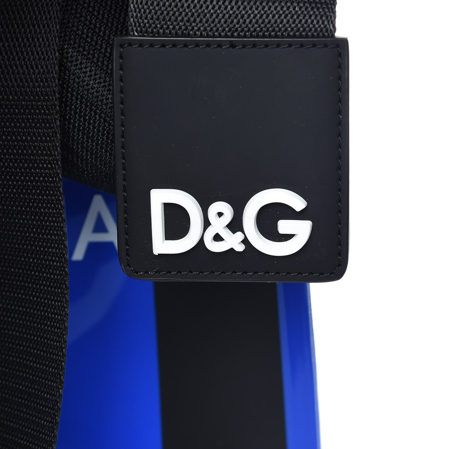 PVC Street Shopping Logo Tote Blue