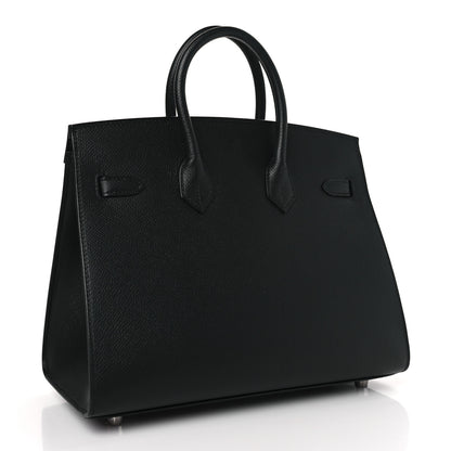 Hermes Epsom Birkin Sellier 25 Black 3 of 9