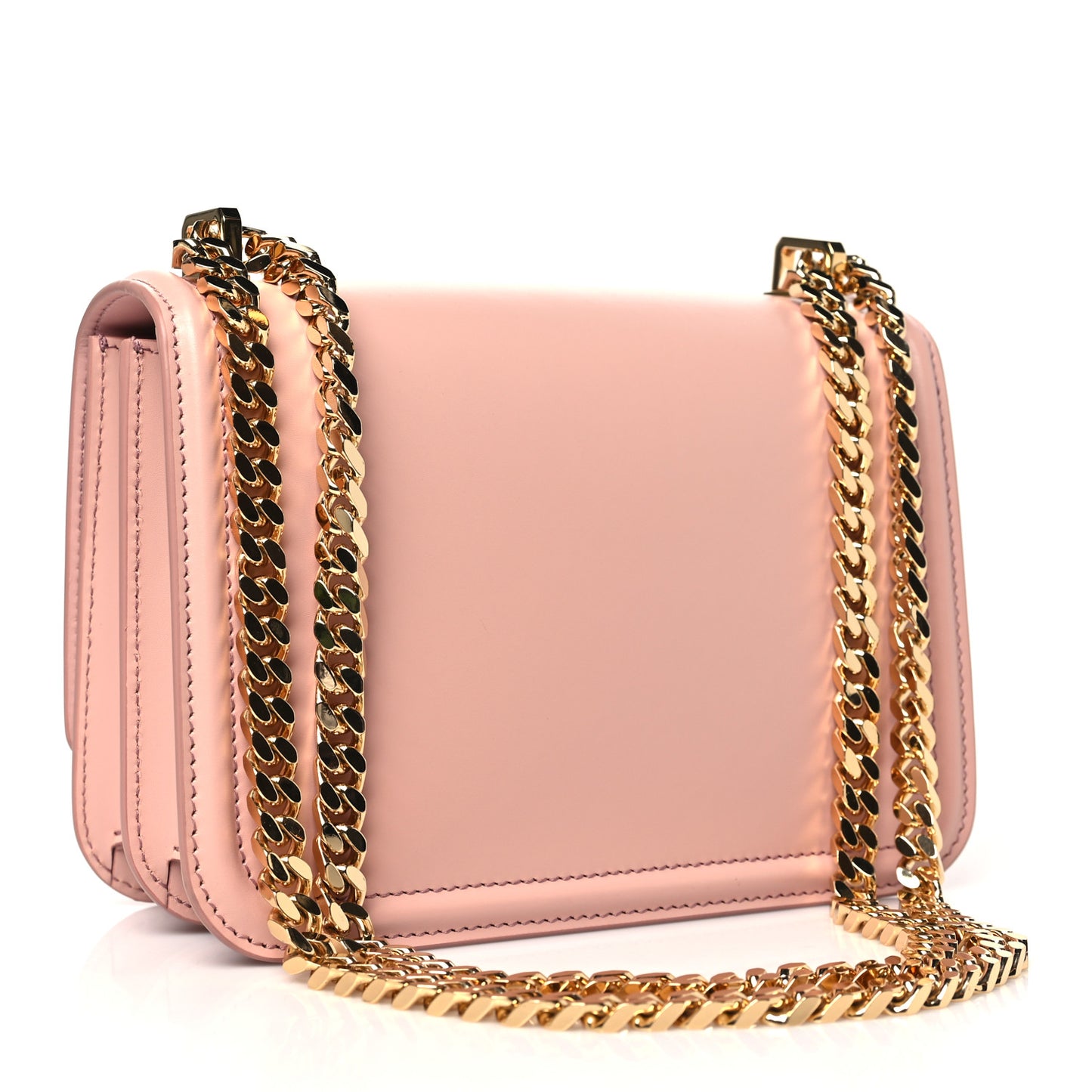 Calfskin Crystal Mini TB Bag Dusky Dusky Pink