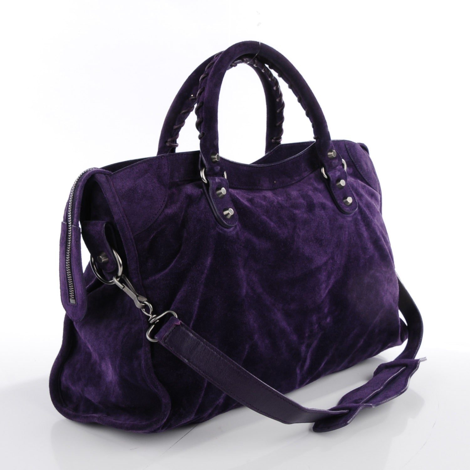 Balenciaga Baby Daim Suede City Purple 3 of 15