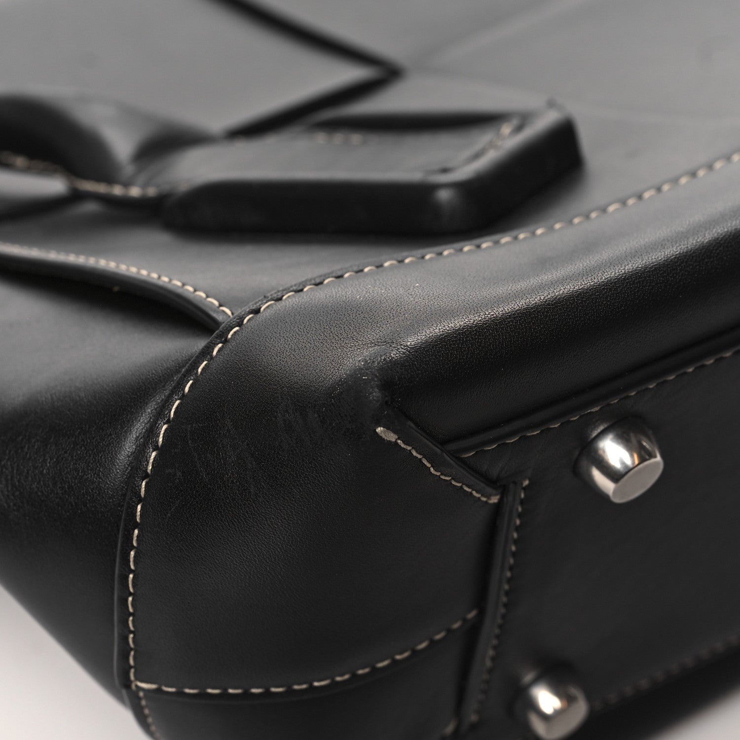 Bottega Veneta French Calfskin Maxi Intrecciato Small Arco Black 8 of 12