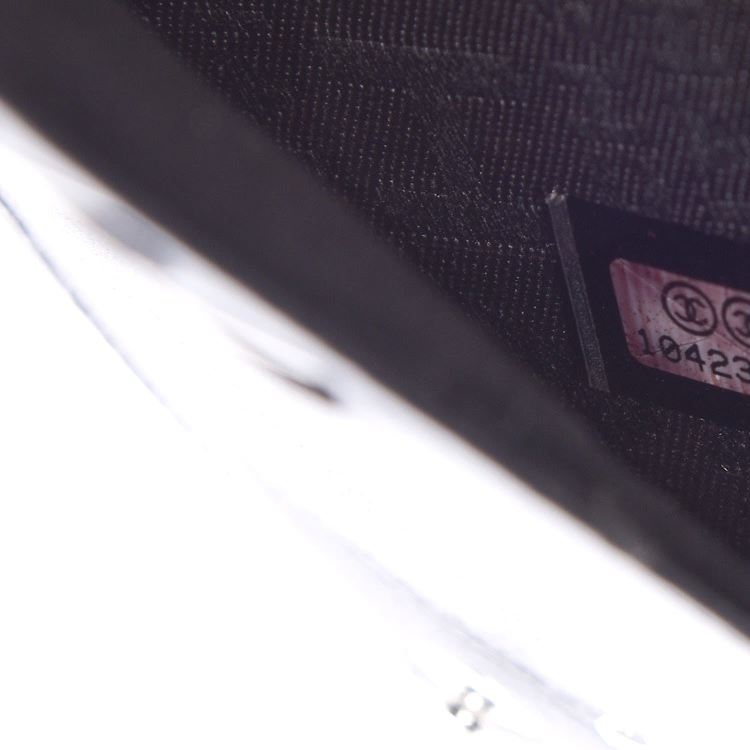 Chanel Lambskin Quilted Logo Zip Around Wallet Black 8 of 9