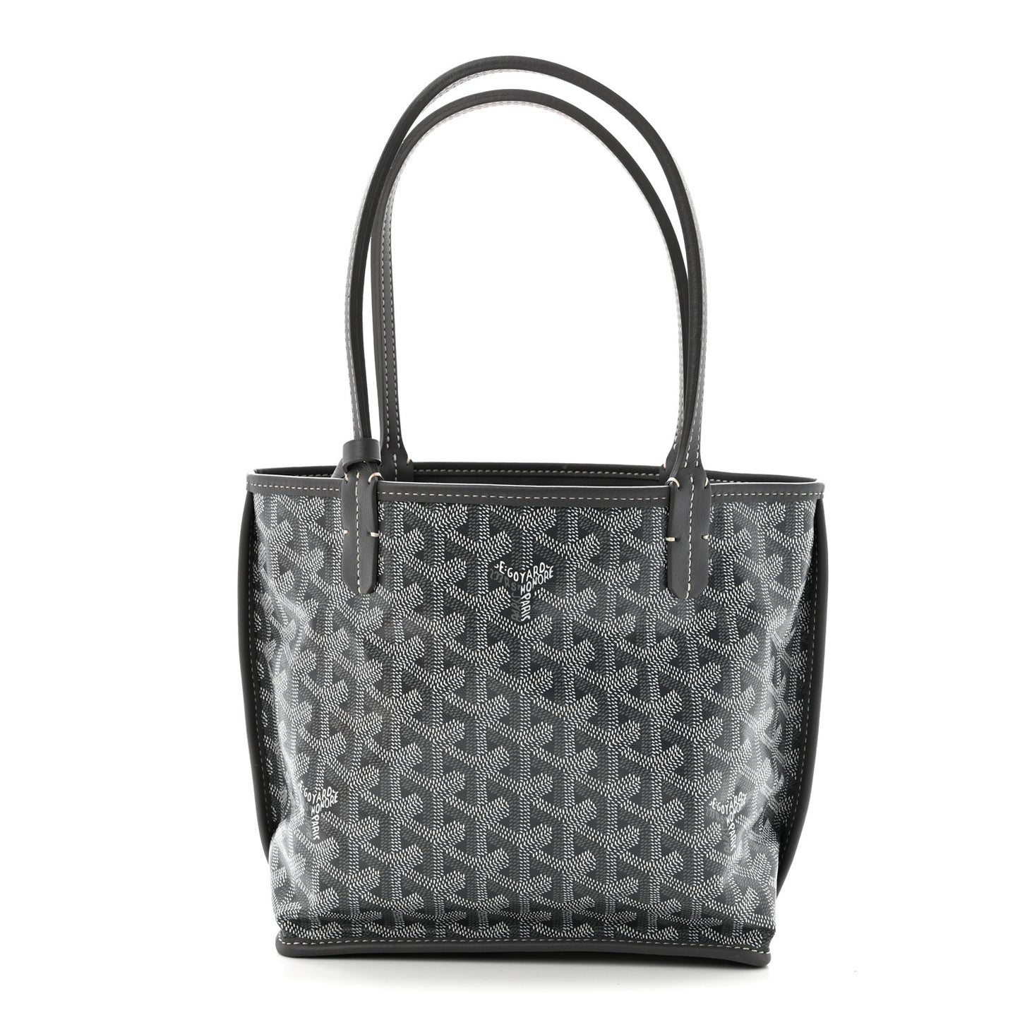 Goyardine Reversible Mini Anjou Grey