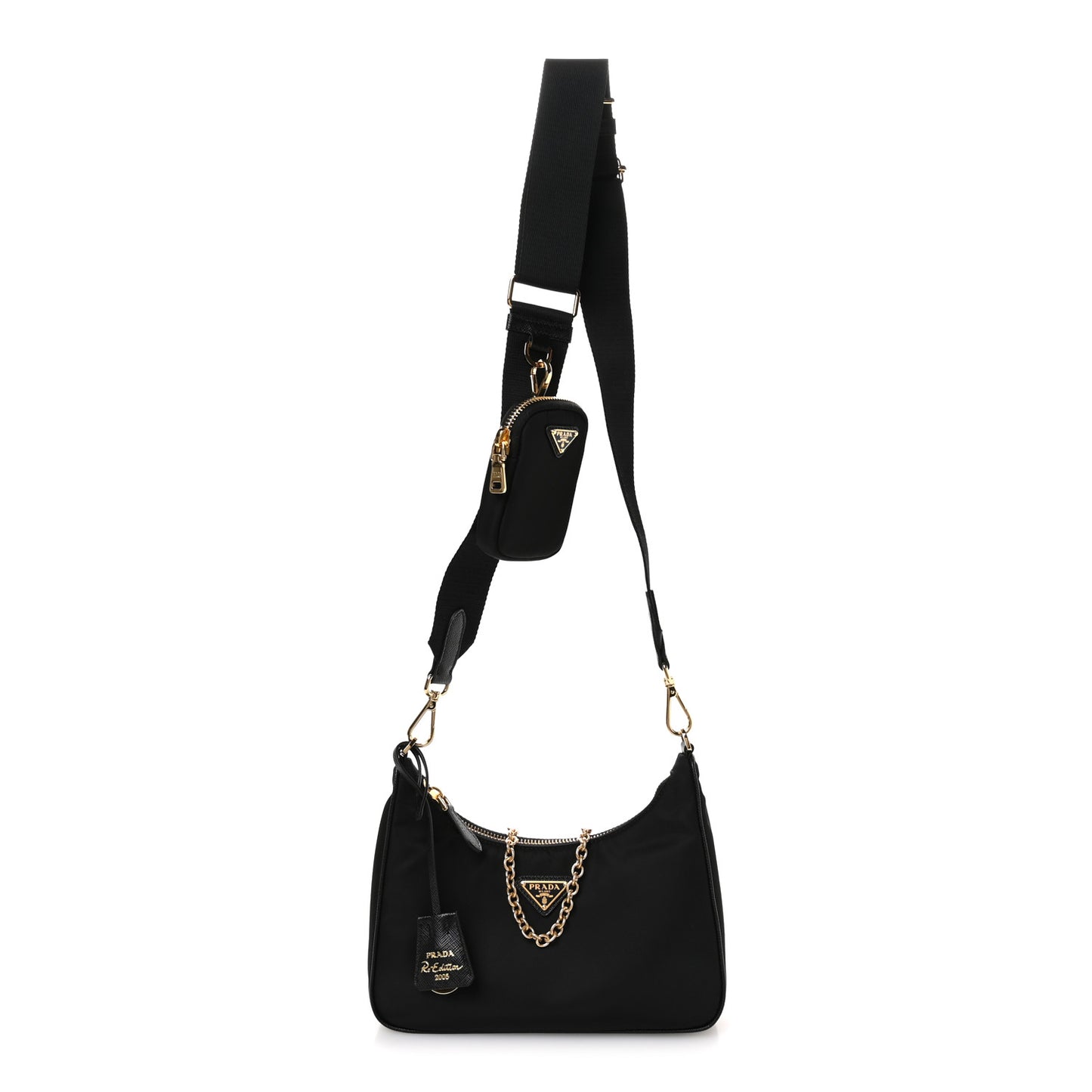 Nylon Re-Edition 2005 Shoulder Bag Black