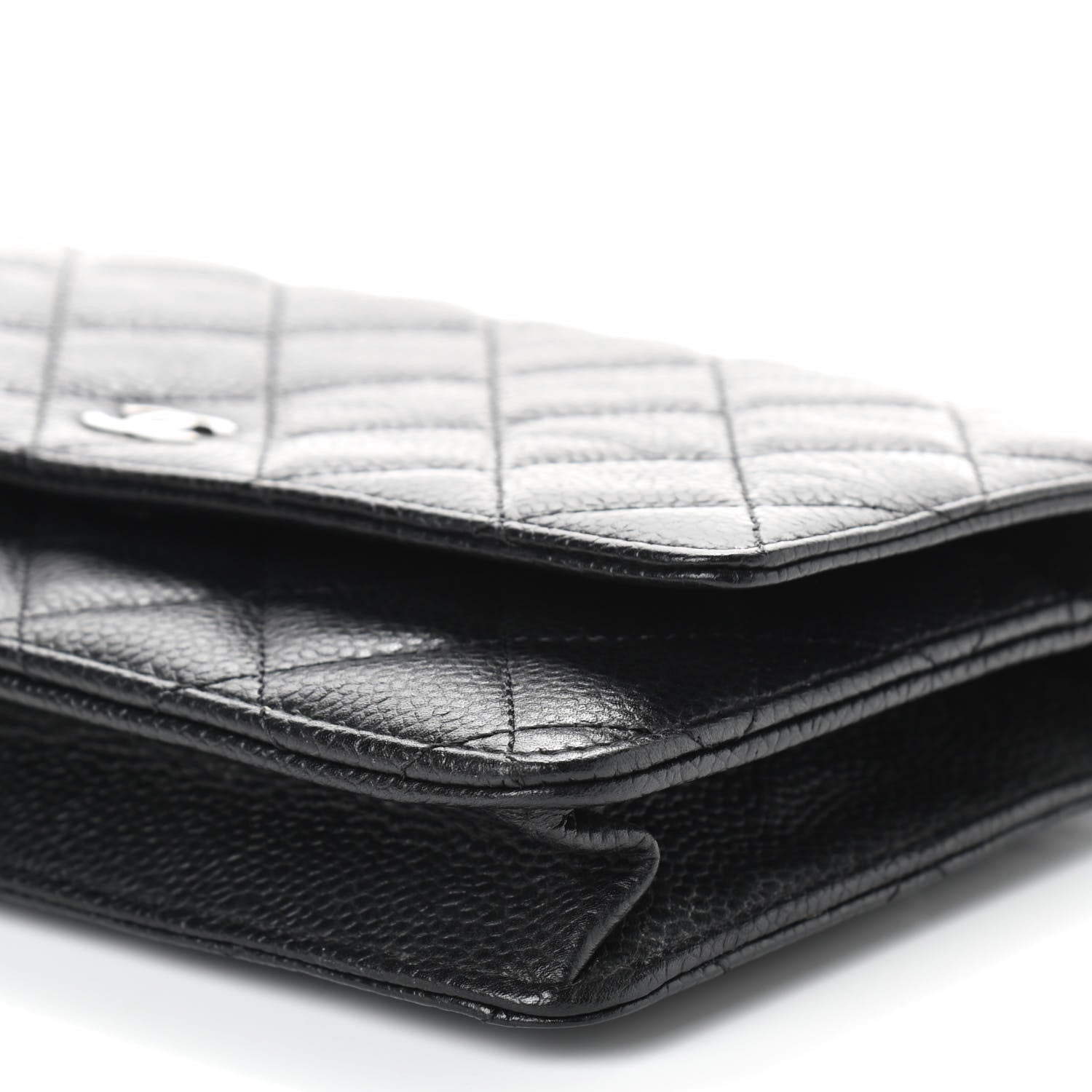 Chanel Caviar Quilted Wallet On Chain WOC Black 10 of 10