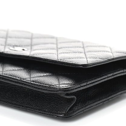 Chanel Caviar Quilted Wallet On Chain WOC Black 10 of 10