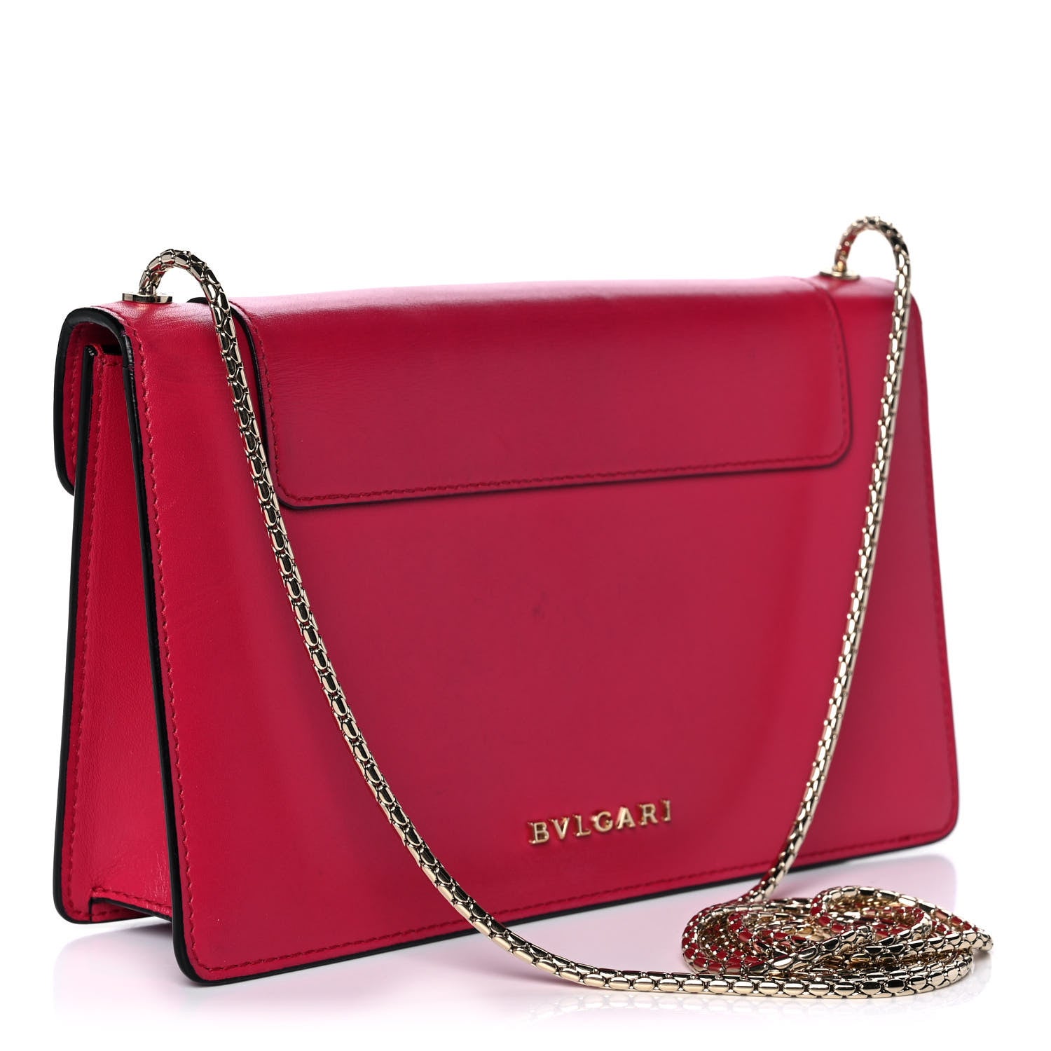 Bulgari Calfskin Serpenti Forever Crossbody Bag Ruby Red 3 of 12