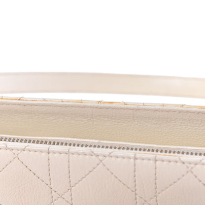 Christian Dior Calfskin Cannage Stitched East West Lady Dior White 20 of 29