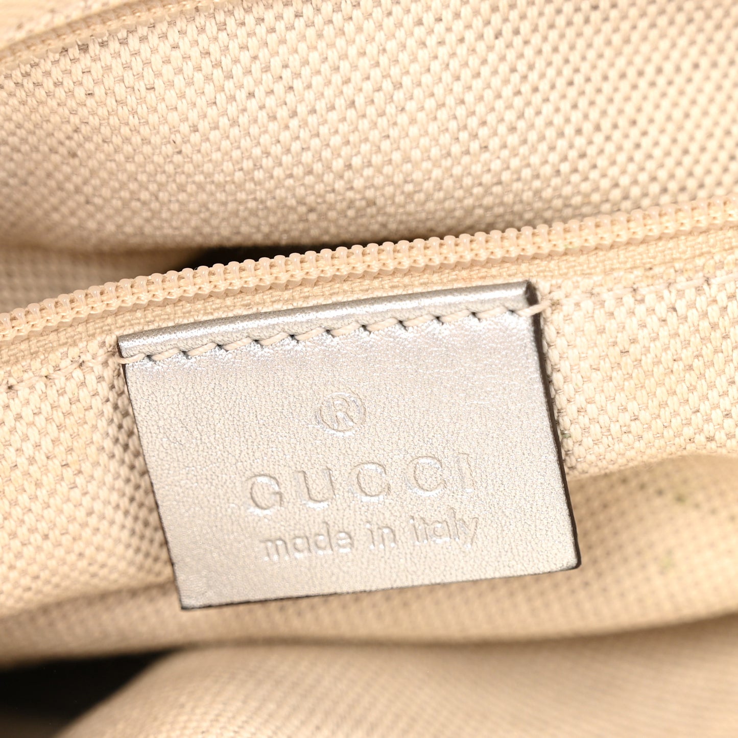 Guccissima Large D Hobo Silver