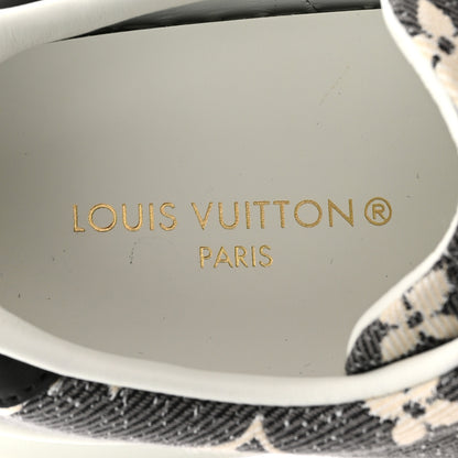 Louis Vuitton Denim Monogram Time Out Sneakers 36 6 of 10