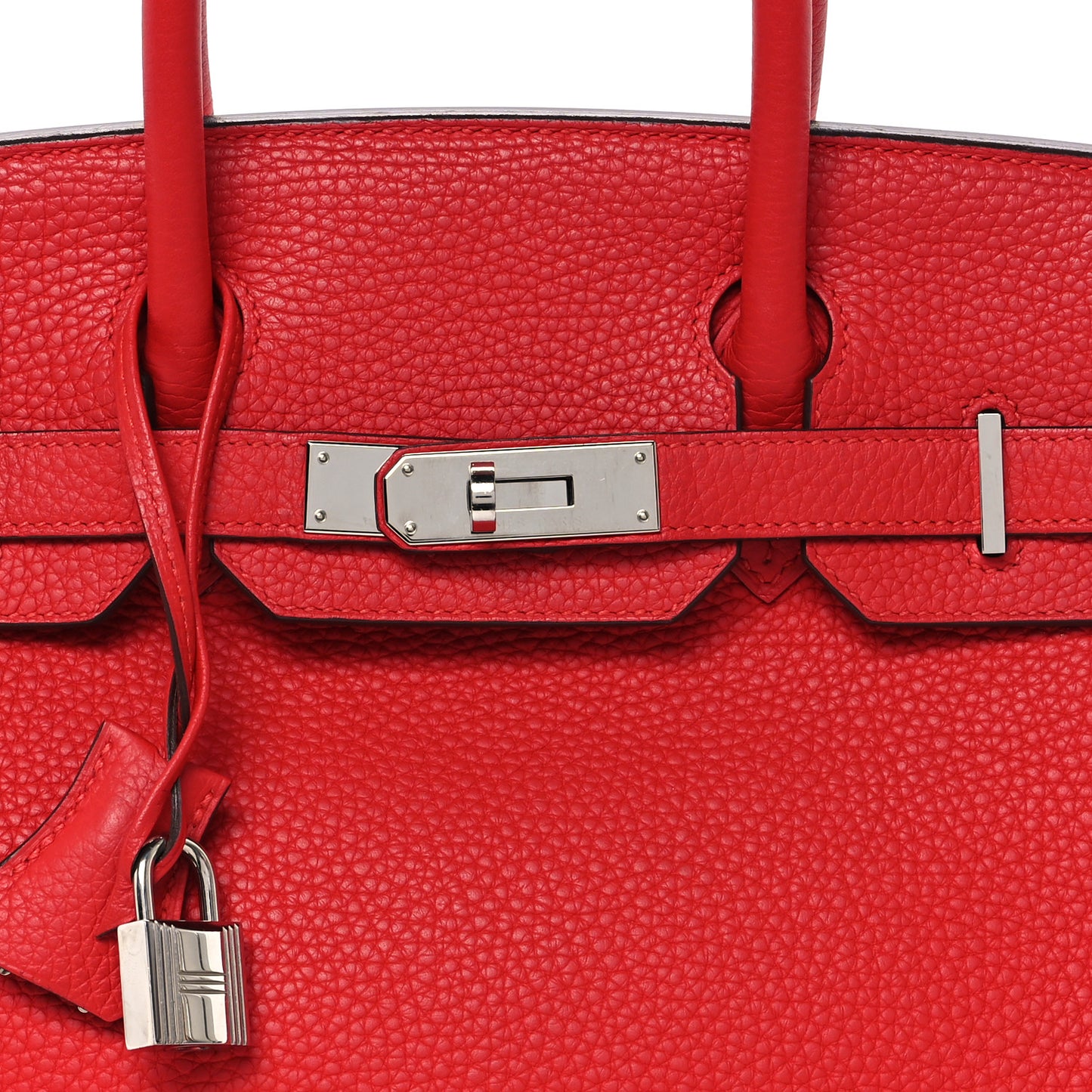 Taurillon Clemence Birkin 30 Rouge Tomate Rouge Tomate