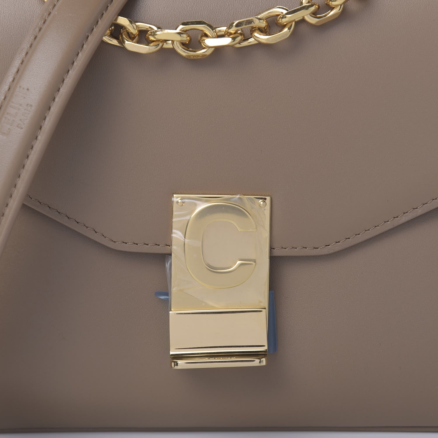 Celine Shiny Calfskin Medium C Bag Light Camel 8 of 8
