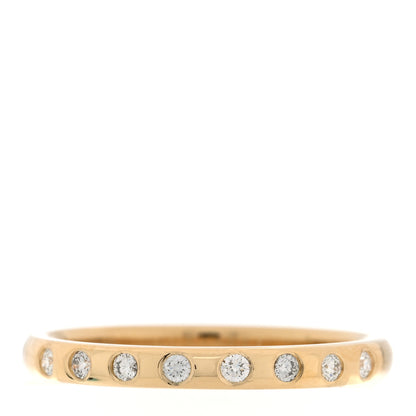 Tiffany 18K Yellow Gold Diamond Elsa Peretti 8 Diamond Stacking Band Ring 62 10 1 of 5