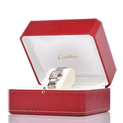 Cartier Stainless Steel 18K Yellow Gold 20mm Tank Francaise Quartz Watch 8 of 8
