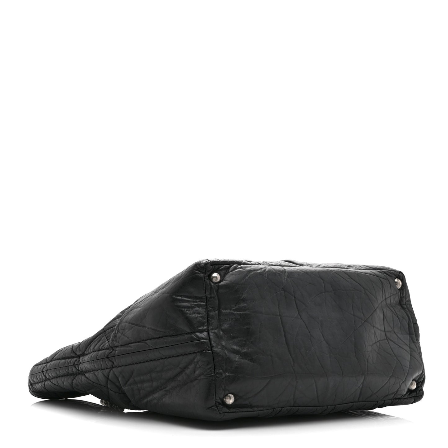 Calfskin Small Shopping in Moscow Tote Black