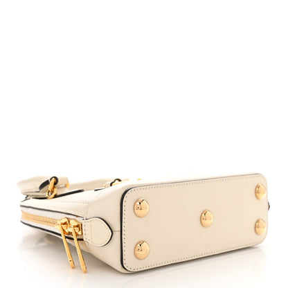 Gucci Boarded Plutone Calfskin Mini Horsebit 1955 Top Handle Bag Mystic White 4 of 12