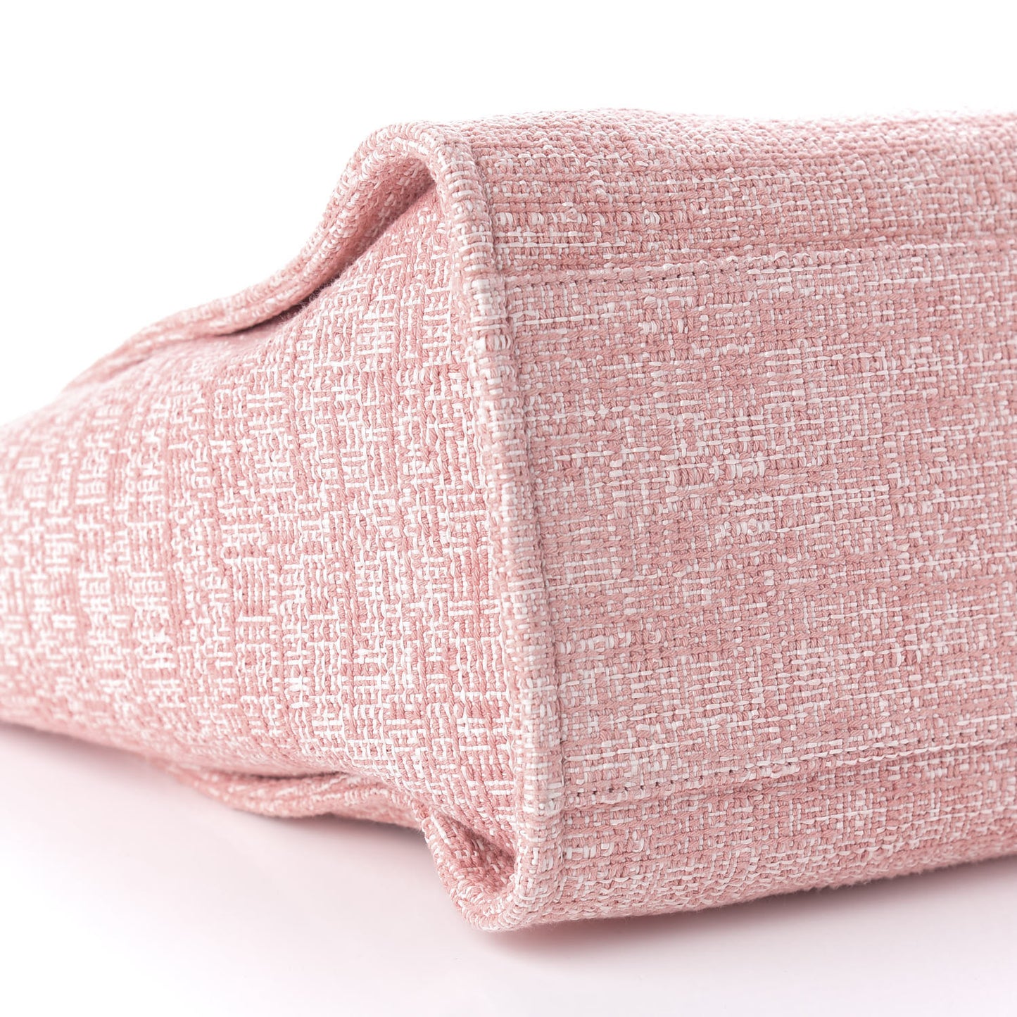 Straw Lurex Medium Deauville Tote Pink