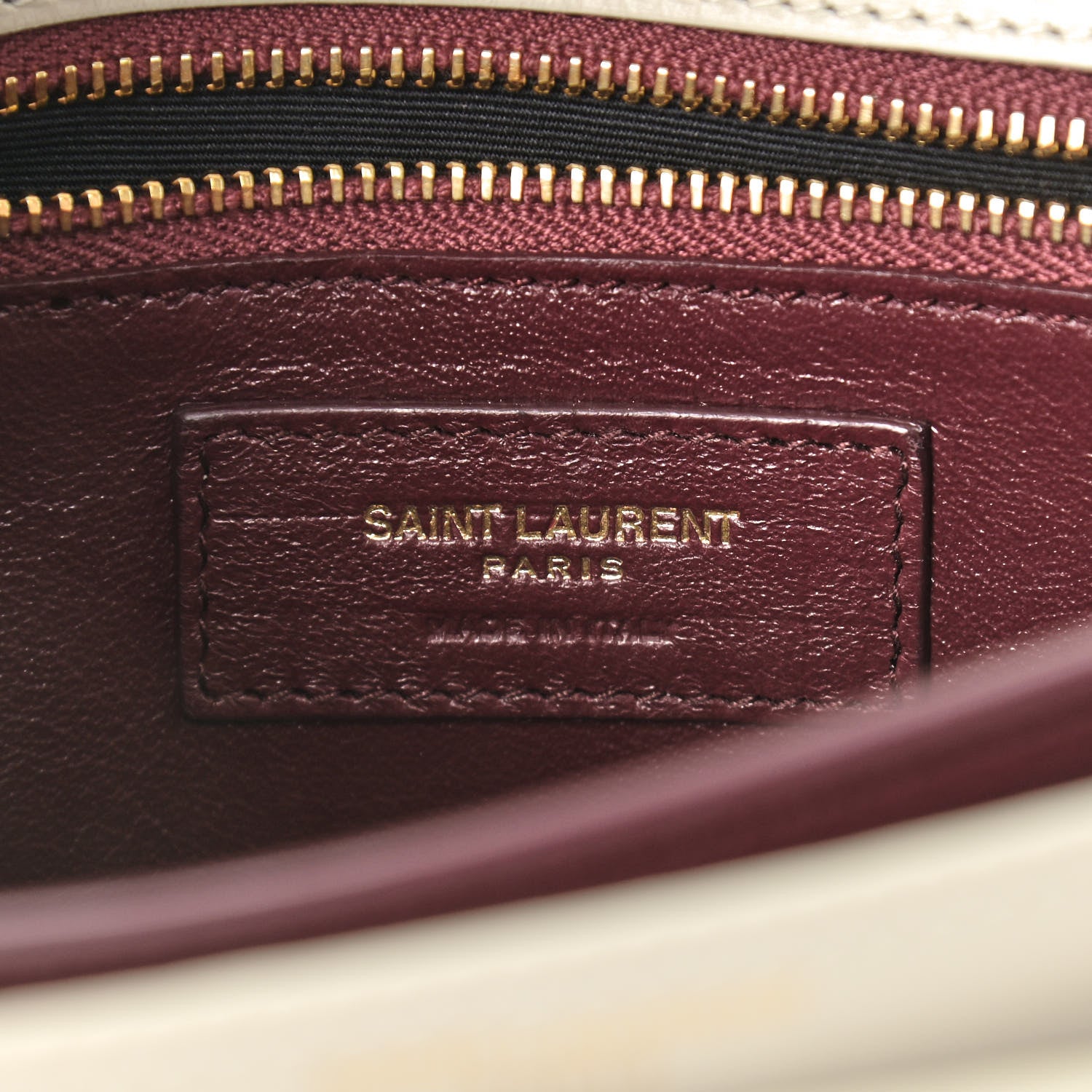 Saint Laurent Smooth Calfskin Monogram Cassandra Clasp Bag Crema Soft 6 of 13