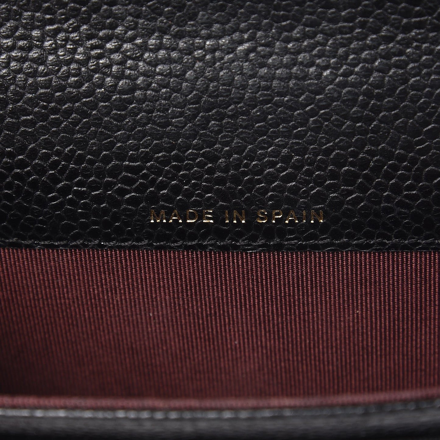 Caviar Quilted Flap Card Holder Black